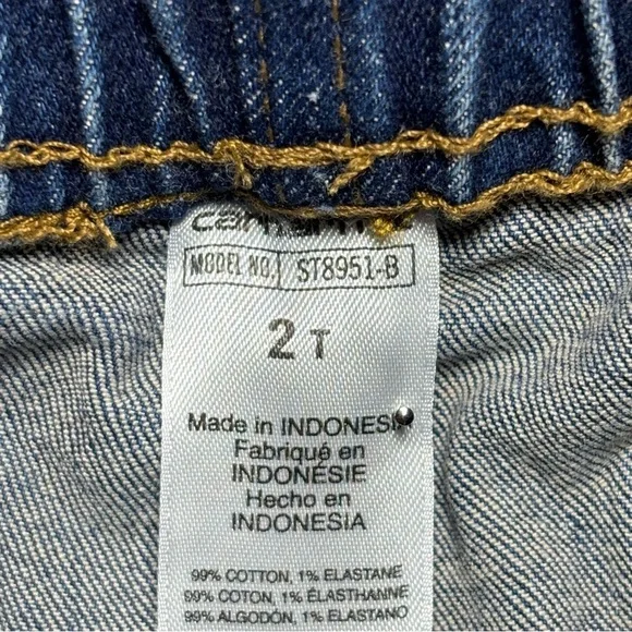 Carhartt Jeans 2T Pull On Denim Dark Wash Casual Everyday Stretch Outdoors Pics - Picture 3 of 5